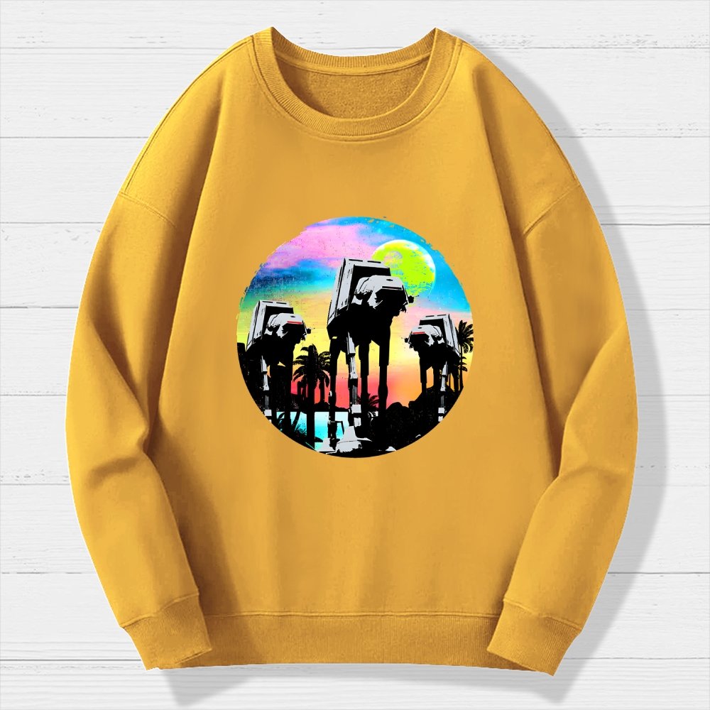 Retro Walker Adventure Geek Cotton Sweatshirt