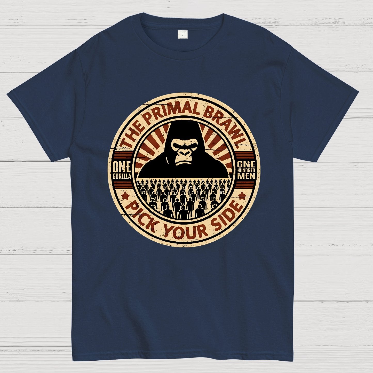 100 Men vs 1 Gorilla Geek T-Shirt