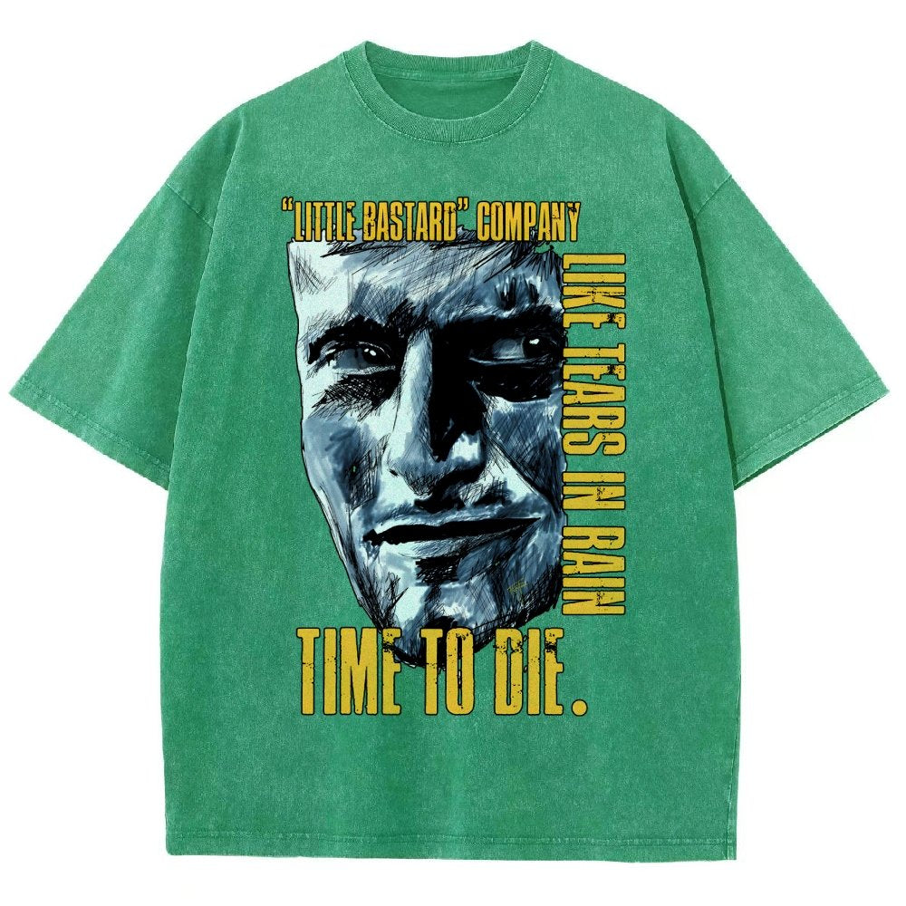 Time To Die Vintage Distressed T-shirt