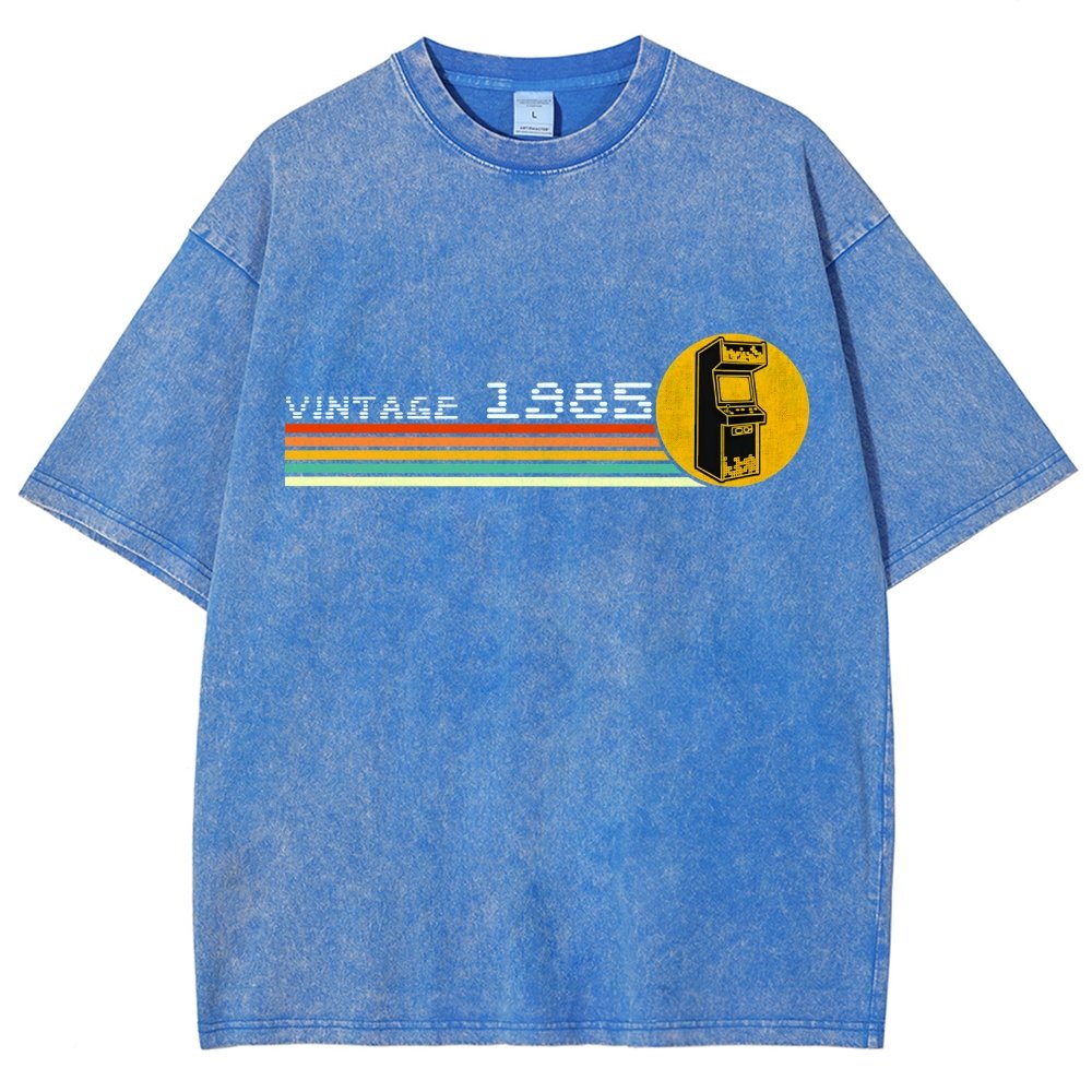 1985 Video Game Vintage Retro Arcade Classically Trained 80s Vintage Distressed T-shirt