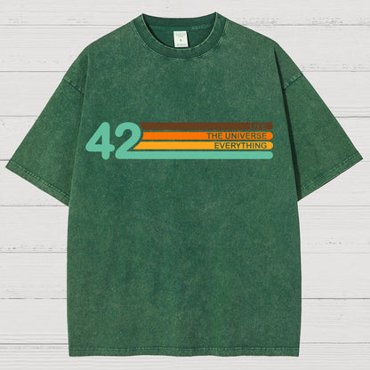 42  Life The Universe And Everything Vintage Distressed T-shirt