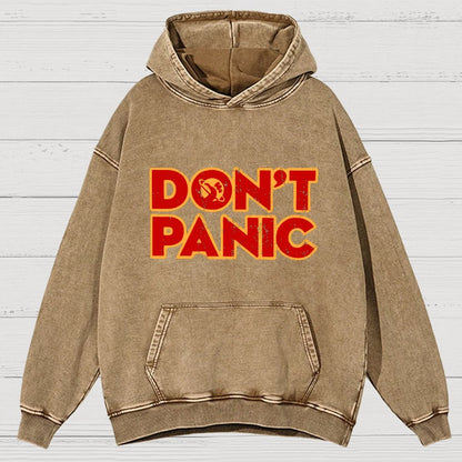 Dont Panic Vintage Distressed Hoodie