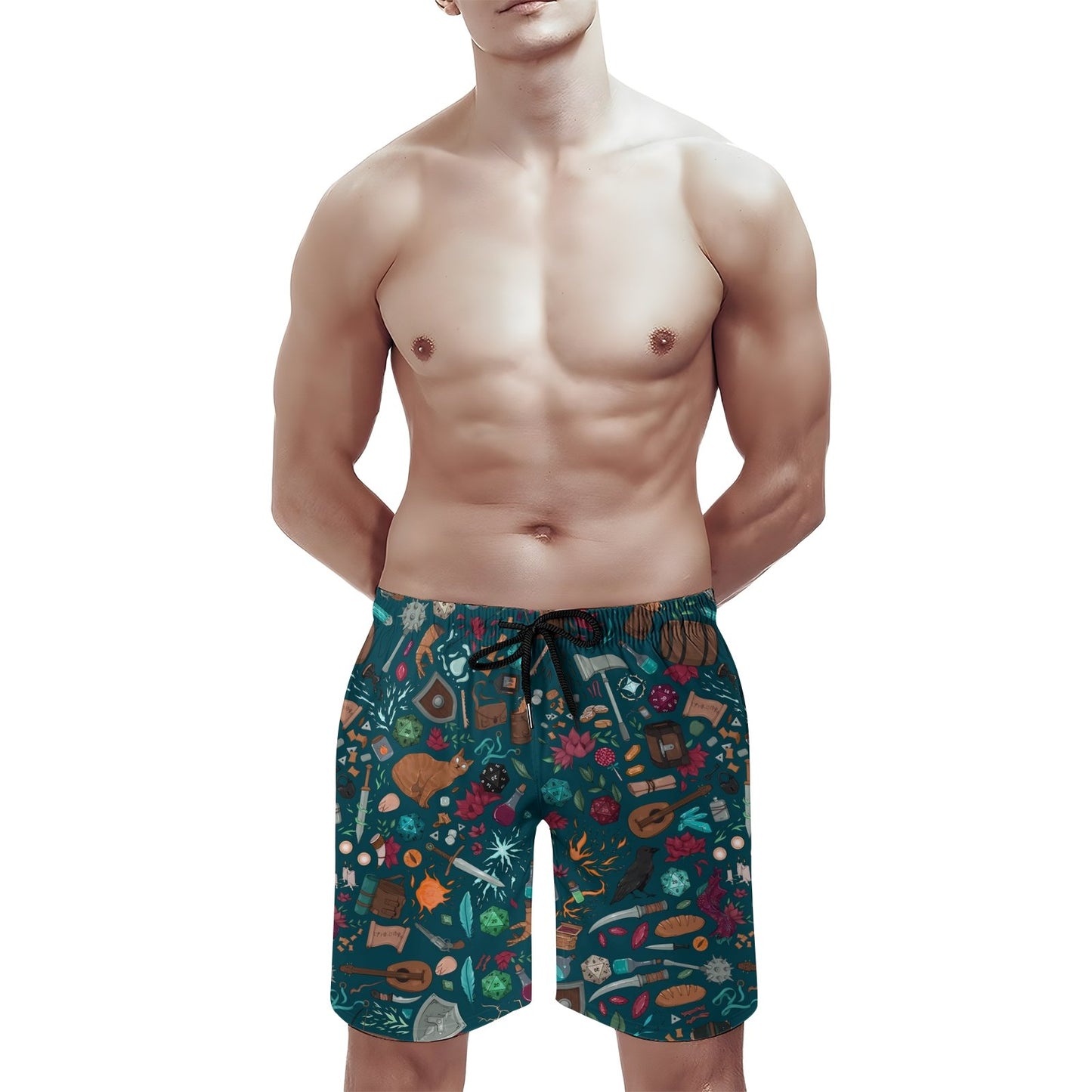 Magic Dice Forest Geek Shorts