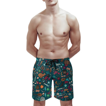 Magic Dice Forest Geek Shorts