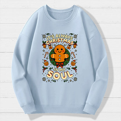 Christmas Soul Gift Geek Cotton Sweatshirt