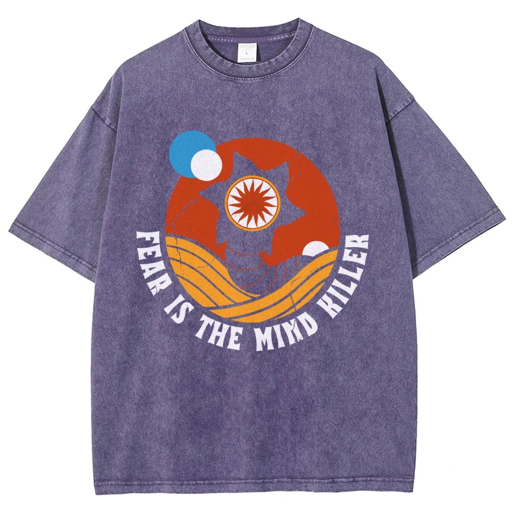 Fear Is The Mind Killer - Vintage Distressed Retro Scifi Vintage Distressed T-shirt