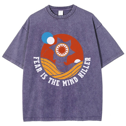 Fear Is The Mind Killer - Vintage Distressed Retro Scifi Vintage Distressed T-shirt
