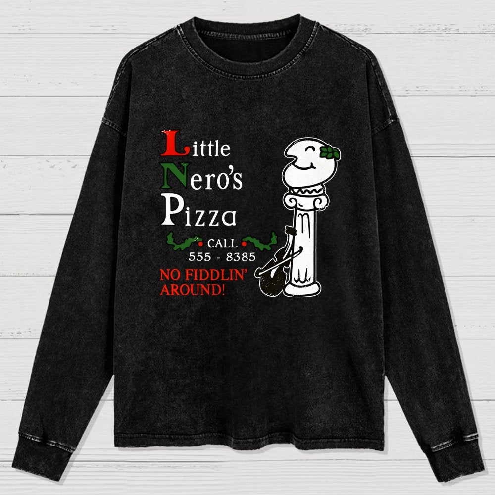 Local Pizza Joint Washed Long Sleeve Tee