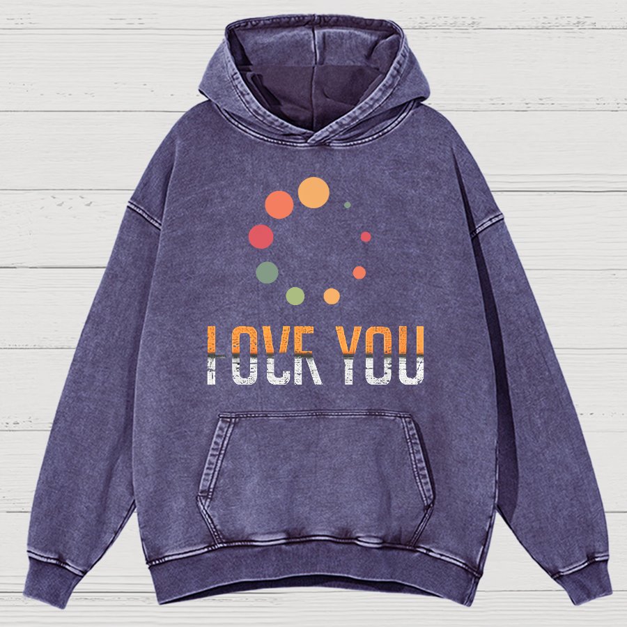 Complex Emotions Loading Vintage Distressed Hoodie