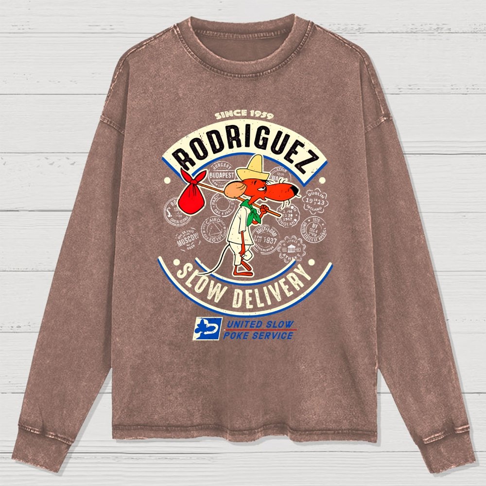 Slowpoke Delivery Service Washed Long Sleeve Tee