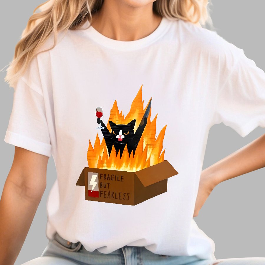 Fragile But Fearless Geek T-Shirt