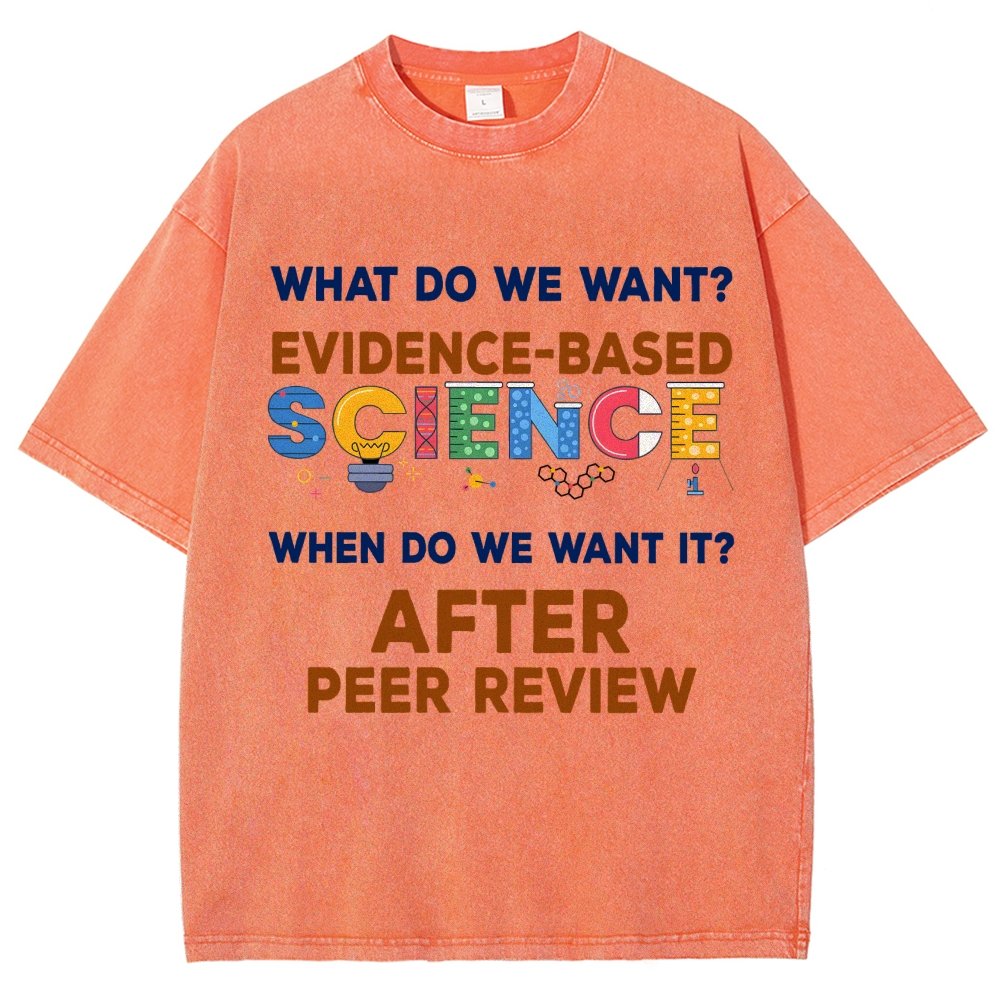 We want evidence-based Science Vintage Distressed T-shirt