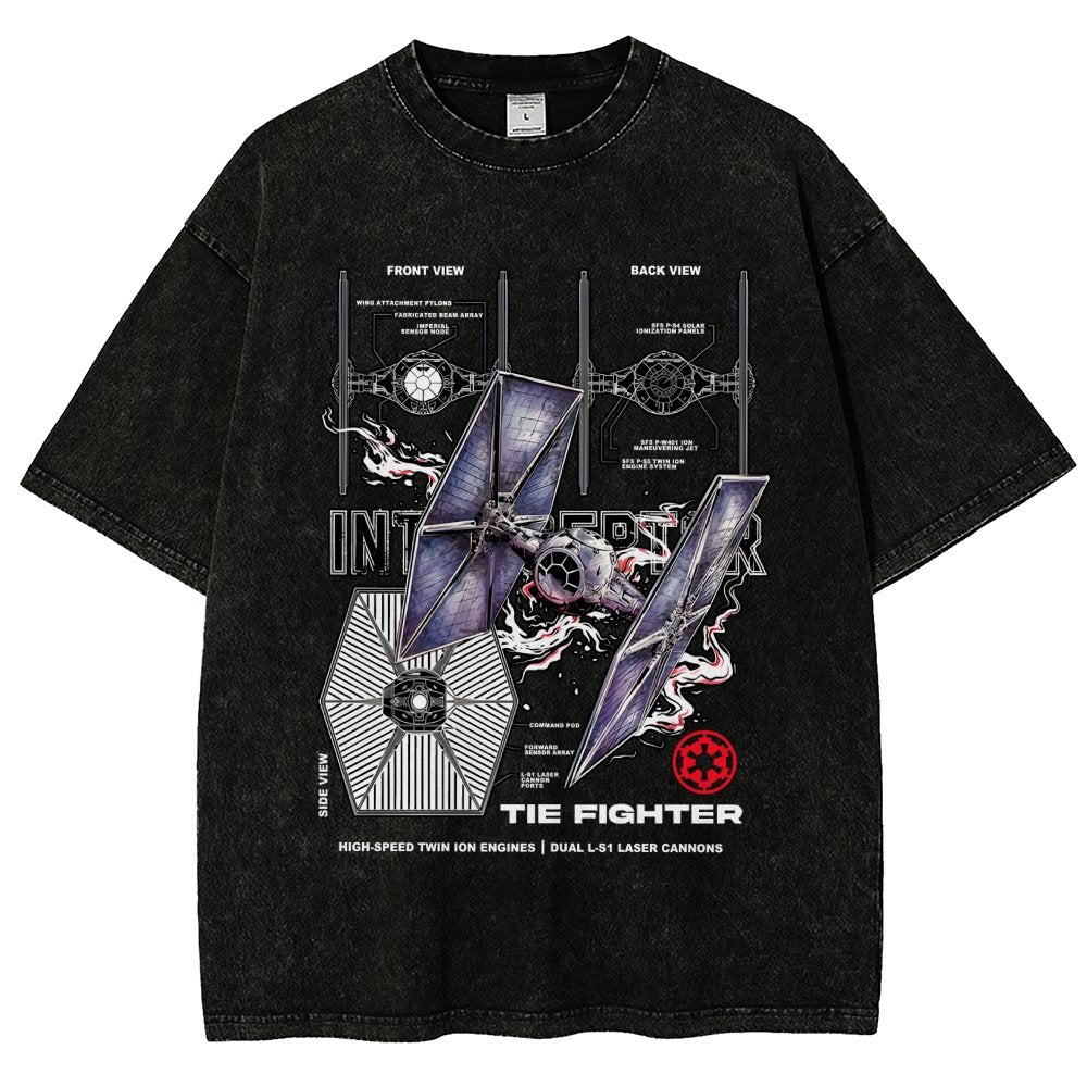 The Interceptor Fighter Vintage Distressed T-shirt