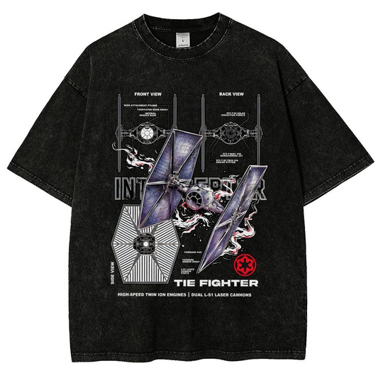 The Interceptor Fighter Vintage Distressed T-shirt