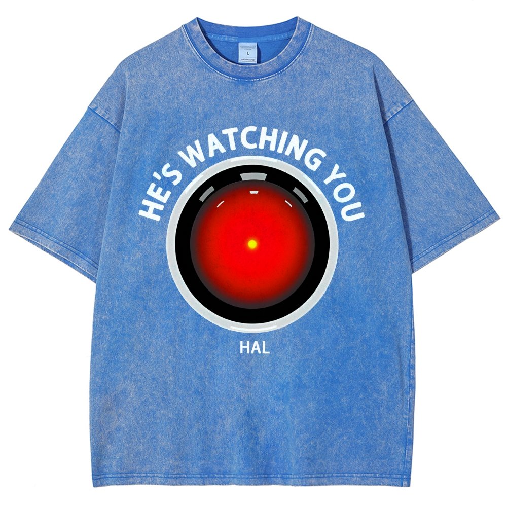 HAL Is Watching YOU Vintage Distressed T-shirt