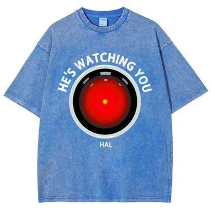 HAL Is Watching YOU Vintage Distressed T-shirt