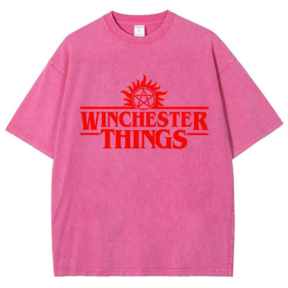 Winchester Things Vintage Distressed T-shirt