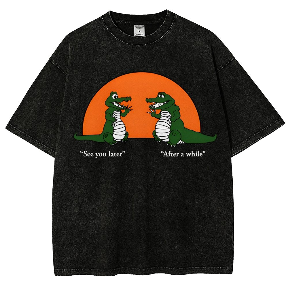 See You Later Alligator Vintage Distressed T-shirt