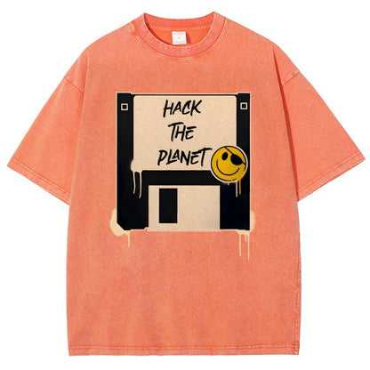 Hack The Planet Vintage Distressed T-shirt