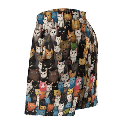Cat Art Illustration Geek Shorts