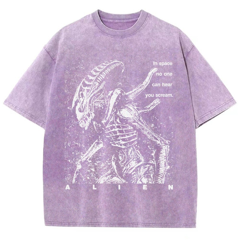 No One Can Hear You Scream Vintage Distressed T-shirt