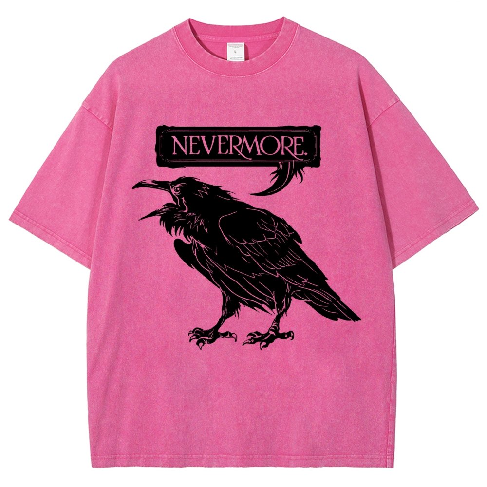 Nevermore Raven Vintage Distressed T-shirt