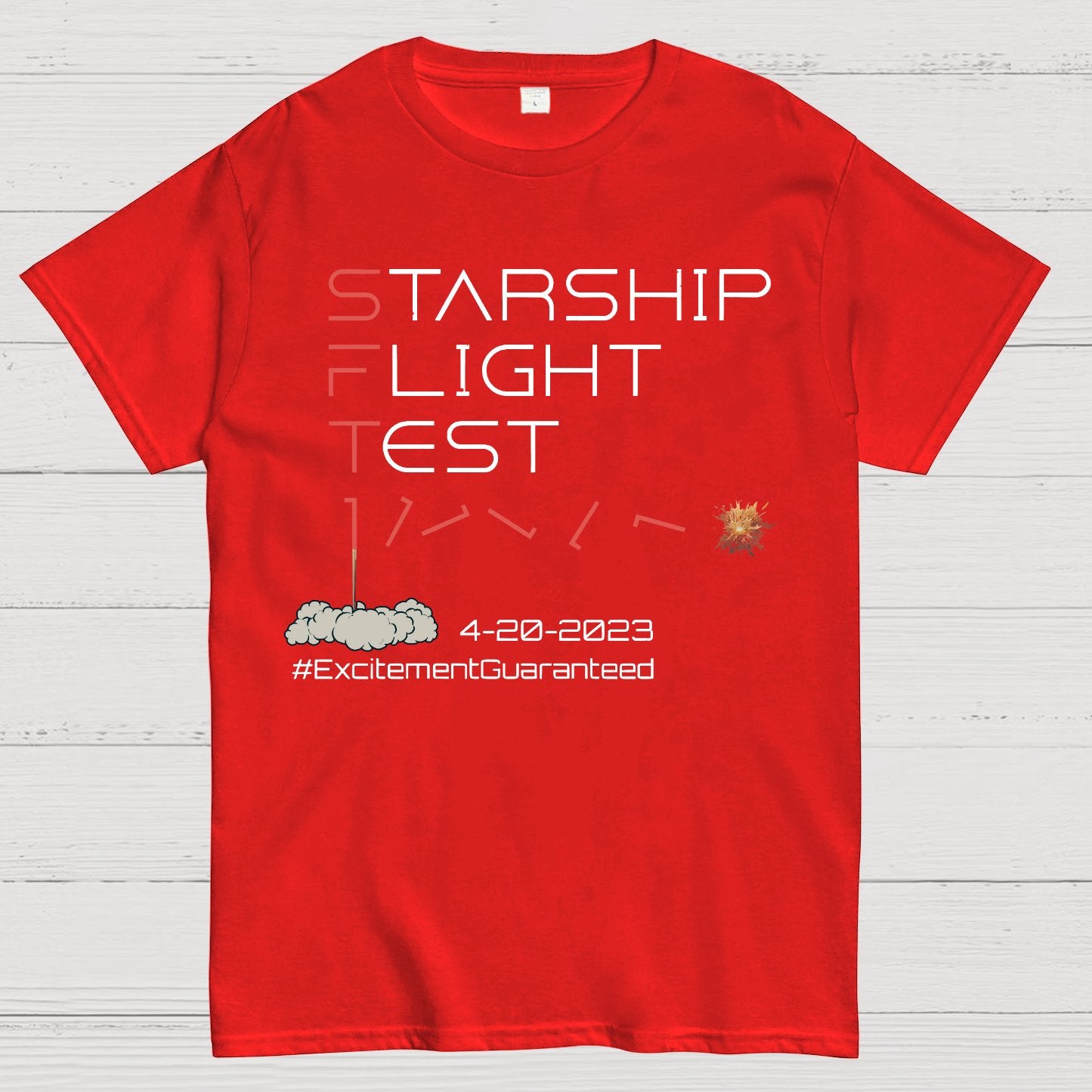 Starship Flight Test Milestone SFT1 Geek T-Shirt