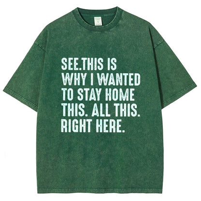 Stay Home Vintage Distressed T-shirt