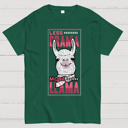 Less Drama More Llama Geek T-Shirt