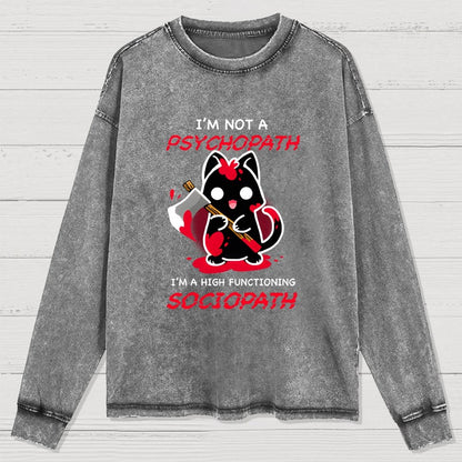 Psychopath Washed Long Sleeve Tee