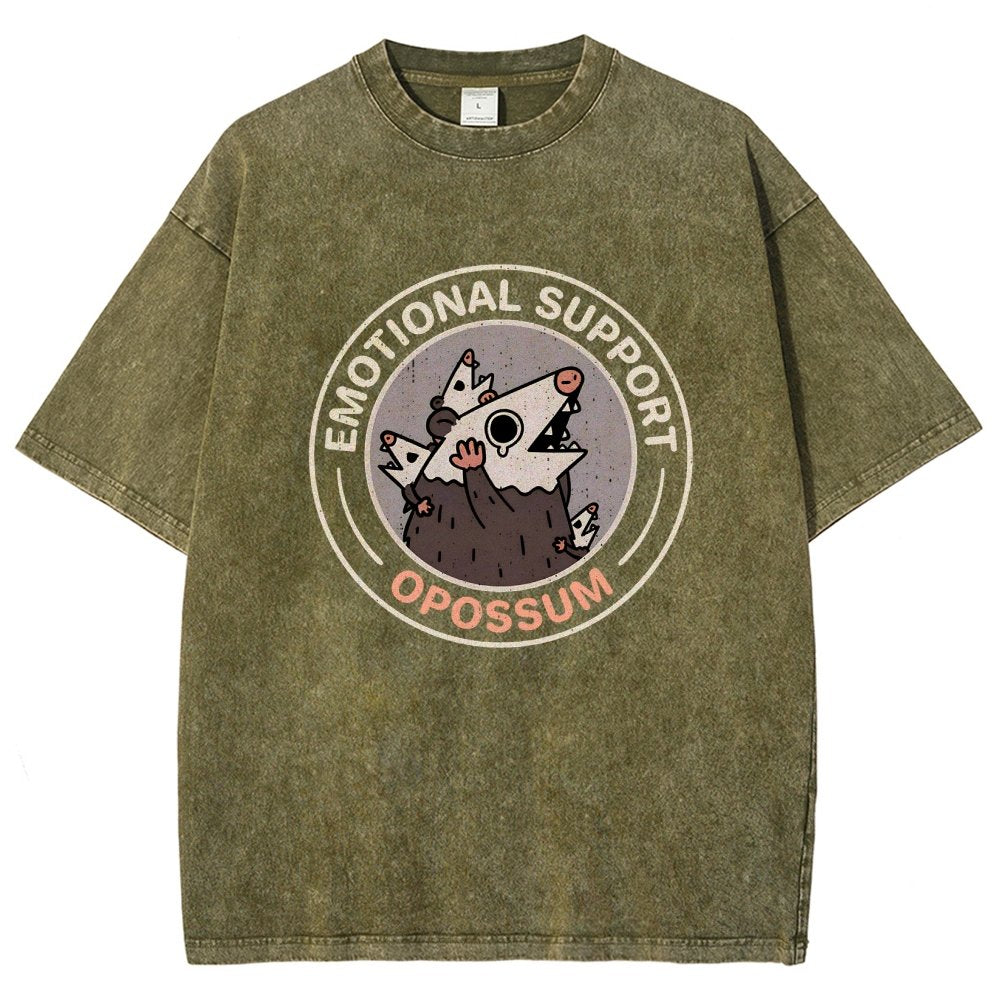 Emotional Support Possum Vintage Distressed T-shirt