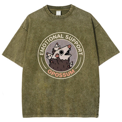 Emotional Support Possum Vintage Distressed T-shirt