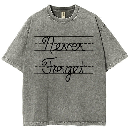 Cursive - Never Forget Vintage Distressed T-shirt