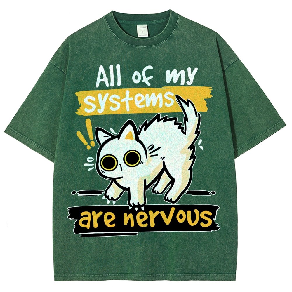 All of my Systems are Nervous Vintage Distressed T-shirt