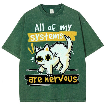 All of my Systems are Nervous Vintage Distressed T-shirt