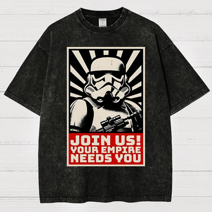 Join Us Your Realm Needs You Vintage Distressed T-shirt