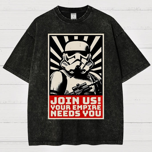 Join Us Your Realm Needs You Vintage Distressed T-shirt
