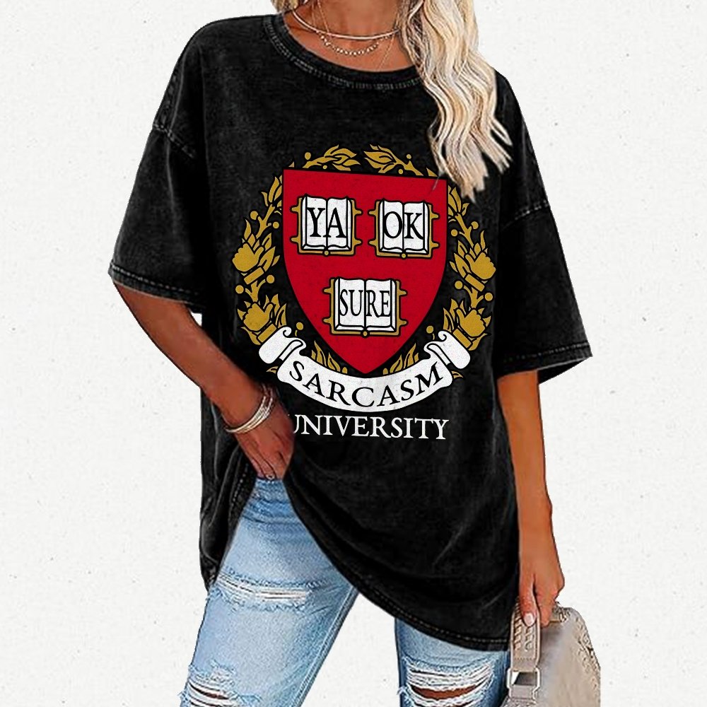 Ivy League Sarcasm Vintage Distressed T-shirt