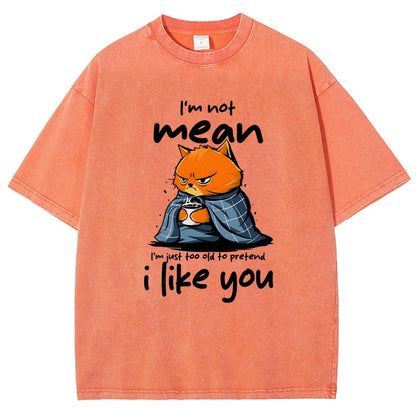 I Am Not Mean Vintage Distressed T-shirt