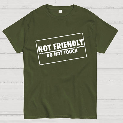 Not Friendly Stamp Geeky T-Shirt