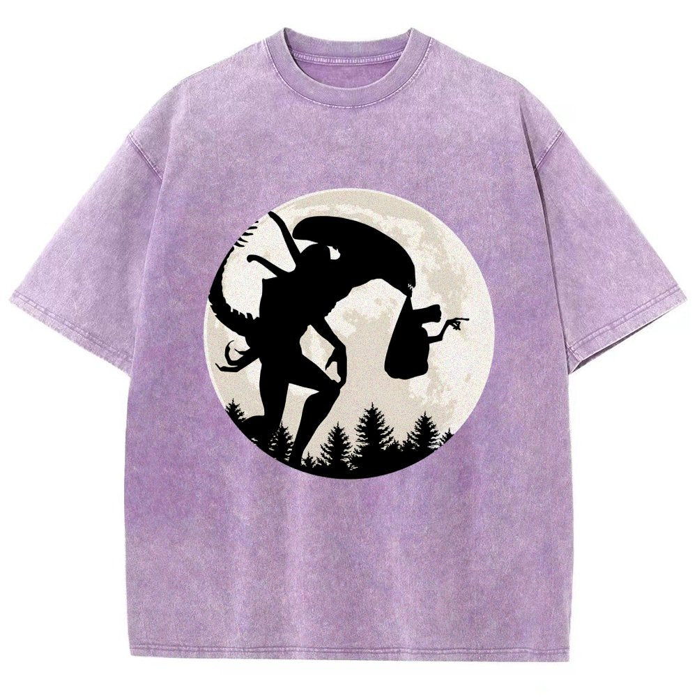 Space Creature Vintage Distressed T-shirt