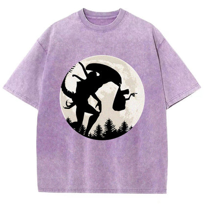 Space Creature Vintage Distressed T-shirt