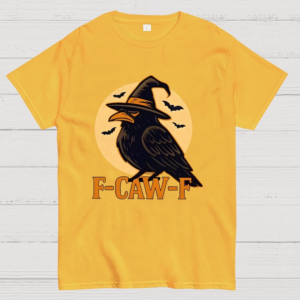 Funny F-Caw-F Halloween Raven Unisex Geek T-Shirt