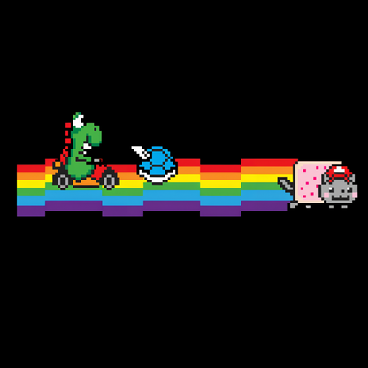 Rainbow Kart Geek T-Shirt