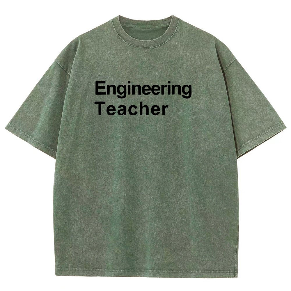 Engineering Teacher Unisex Washed T-Shirt