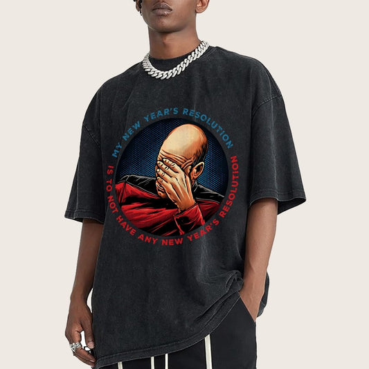 No New Year’s Resolution Vintage Distressed T-shirt