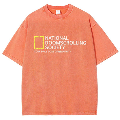 National Doomscrolling Society Vintage Distressed T-shirt