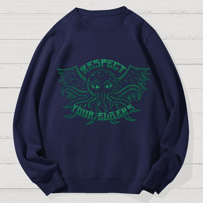 Respect Your Elder Gods Geek Cotton Sweatshirt