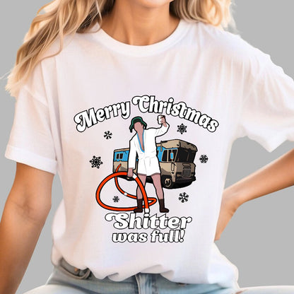 Merry Christmas Shitter Was Full Geek T-Shirt
