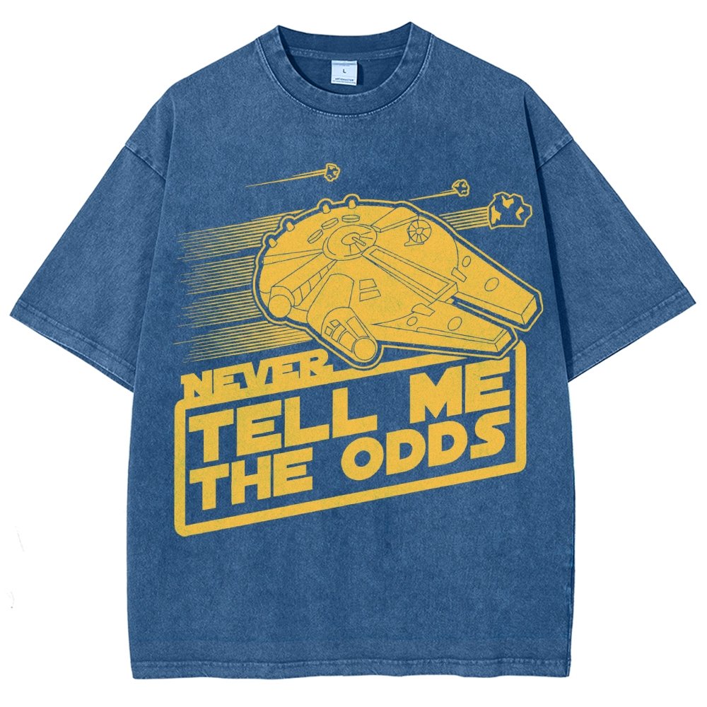 Never Tell Me The Odds Vintage Distressed T-shirt